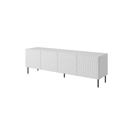 Mueble de TV Cama Meble HOLE RTV190 BI Blanco Negro Laminado Madera MDF Aglomerado 190 x 59,5 x 40,5 cm