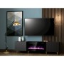 Mueble de TV Cama Meble PAFOS RTV+K CZ         Negro Oro Laminado Plástico Madera MDF Aglomerado 180 x 49 x 42 cm