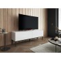 Meubles de télévision Cama Meble SLIDE TV15+S BI Blanc Noir Laminé Bois MDF 150 x 50 x 40 cm