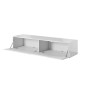 Meubles de télévision Cama Meble SLIDE TV15+S BI Blanc Noir Laminé Bois MDF 150 x 50 x 40 cm