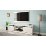 Mueble de TV Cama Meble GRANERO RTV BI Blanco Laminado Madera MDF Aglomerado 200 x 56,7 x 35 cm