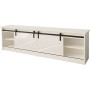 Meubles de télévision Cama Meble GRANERO RTV BI Blanc Laminé Bois MDF Contre-plaqué 200 x 56,7 x 35 cm