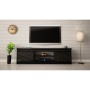 Meubles de télévision Cama Meble GRANERO RTV CZ Noir Laminé Bois MDF Contre-plaqué 200 x 56,7 x 35 cm