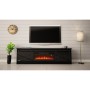 Mueble de TV Cama Meble GRANERO+KOM C/C Negro Laminado Madera MDF Aglomerado 200 x 56,7 x 35 cm