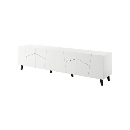 Meubles de télévision Cama Meble ETNA RTV200 BI Blanc Laminé Plastique Bois MDF Contre-plaqué 200 x 52 x 42 cm