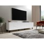 Mueble de TV Cama Meble ETNA RTV200 BI Blanco Laminado Plástico Madera MDF Aglomerado 200 x 52 x 42 cm