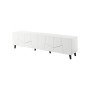 Mueble de TV Cama Meble ETNA RTV200 BI Blanco Laminado Plástico Madera MDF Aglomerado 200 x 52 x 42 cm