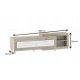 Mueble de TV Tuckano ULTRA Blanco Roble Laminado Madera MDF Aglomerado 195 x 52 x 52,3 cm