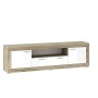 Meubles de télévision Tuckano WARSAW 190 x 51 x 37 cm Blanc Chêne Laminé Bois MDF Contre-plaqué