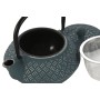 Théière Home ESPRIT Bleu Marron Noir Acier inoxydable Fer 400 ml (3 Unités)