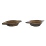 Bandeja de Aperitivos Home ESPRIT Natural Madera Teca 53 x 36 x 8 cm (2 Unidades)