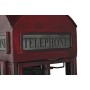 Range Bouteilles DKD Home Decor Telephone Noir Rouge Gris foncé Métal 40 x 38 x 175 cm