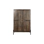 Armoire Home ESPRIT Noir Doré Naturel Bois 85 x 38 x 134 cm