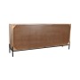 Aparador Home ESPRIT Negro Dorado Natural Madera 180 x 40 x 80 cm