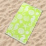 Serviette de plage Secaneta Vert citron 100 x 170 cm