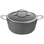 Casserole avec Couvercle Ballarini 75002-828-0 Noir Gris Acier Acier inoxydable Aluminium Ø 16 cm 1,4 L (1 Unités)