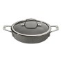 Casserole avec Couvercle Ballarini 75002-811-0 Gris Acier Acier inoxydable Aluminium Ø 24 cm