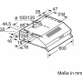 Hotte standard BOSCH DUL63CC50 60 cm 350 m3/h 72 dB
