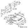 Hotte standard BOSCH DUL63CC50 60 cm 350 m3/h 72 dB