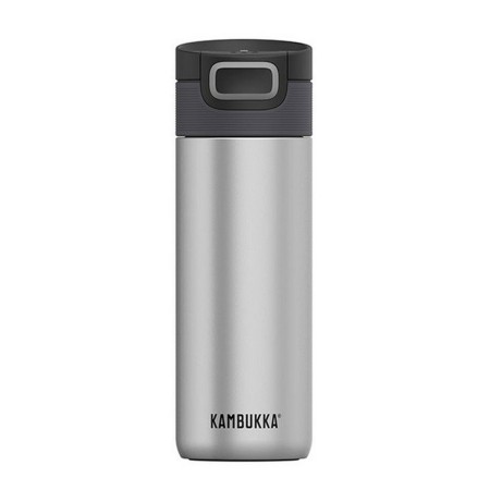 Thermos Kambukka Etna Noir Argenté Noir/Gris Silicone Acier inoxydable 500 ml