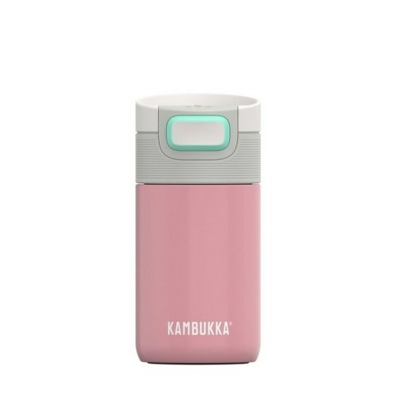 Termo Kambukka Etna Blanco Rosa Silicona Acero Inoxidable 300 ml