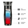 Thermos Nils NCC06 Noir Acier inoxydable Caoutchouc 420 ml