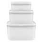 Boîte à lunch Zwilling Fresh & Save Blanc Gris Multicouleur Plastique Rectangulaire 1,1 L (3 Unités)
