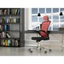 Silla de Oficina con Cabecero Top E Shop FOTEL DORY CZERWONY Negro Rojo