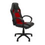 Chaise de Bureau avec Appui-tête Top E Shop FOTEL ENZO CZER-CZAR Noir Rouge