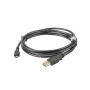 Cable USB a micro USB Lanberg CA-USBM-10CC-0018-BK Negro 1,8 m