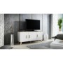 Meubles de télévision Cama Meble LOTTA KOM150 3D Blanc Bois