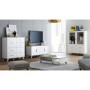 Mueble de TV Cama Meble LOTTA K150 2D3D Blanco Madera Aglomerado