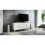 Meubles de télévision Cama Meble LOTTA K150 2D3D Blanc Bois Contre-plaqué