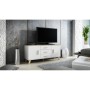 Mueble de TV Cama Meble LOTTA K150 2D3D Blanco Madera Aglomerado