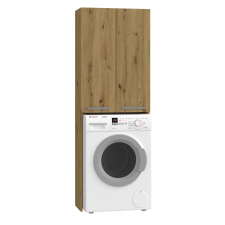 Armoire pour lave-linge Top E Shop POLA DD ARTISAN Argenté Chêne ABS