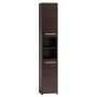 Meuble d'Appoint Top E Shop S30 WENGE Bain et douche Marron Argenté Wengue Laminé Plastique Contre-plaqué