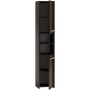 Meuble d'Appoint Top E Shop S30 WENGE Bain et douche Marron Argenté Wengue Laminé Plastique Contre-plaqué