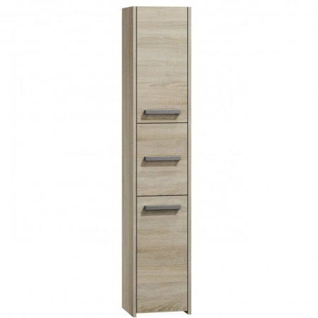 Mueble Auxiliar Top E Shop S33 SONOMA Baño y ducha Plateado Roble Laminado Plástico Aglomerado