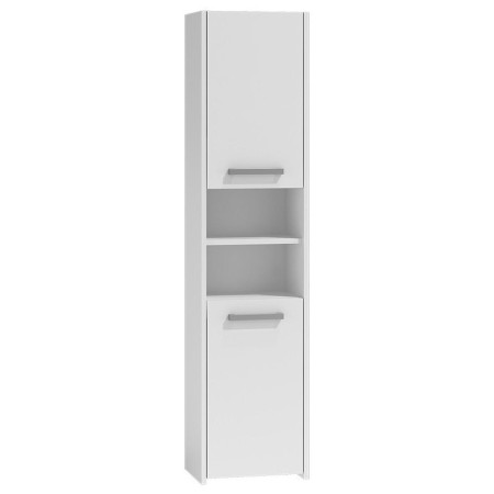 Meuble d'Appoint Top E Shop S40 BIEL Bain et douche Blanc Argenté Laminé ABS Plastique Contre-plaqué