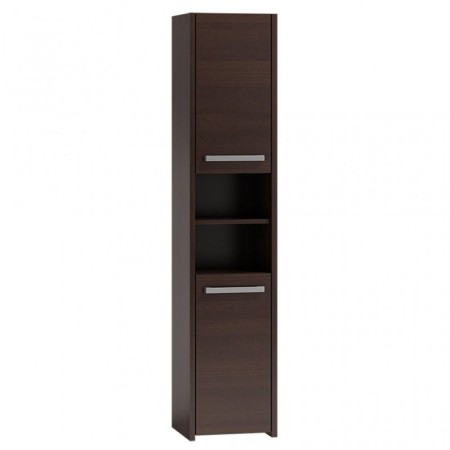 Meuble d'Appoint Top E Shop S40 WENGE Bain et douche Marron Argenté Wengue Laminé Plastique Contre-plaqué