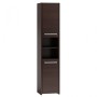 Meuble d'Appoint Top E Shop S40 WENGE Bain et douche Marron Argenté Wengue Laminé Plastique Contre-plaqué