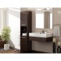 Meuble d'Appoint Top E Shop S40 WENGE Bain et douche Marron Argenté Wengue Laminé Plastique Contre-plaqué