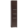 Meuble d'Appoint Top E Shop S43 WENGE Bain et douche Marron Argenté Wengue Laminé Plastique Contre-plaqué