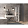 Mueble Auxiliar Top E Shop NEL I BIEL POŁ Baño y ducha Blanco Plateado Laminado ABS Plástico Aglomerado