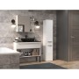 Mueble Auxiliar Top E Shop NEL II BIEL POŁ Baño y ducha Blanco Plateado Laminado ABS Plástico Aglomerado