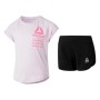 Ensemble de Sport pour Enfants Reebok G ES SS MONGLW BABY Rose Blanc