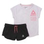 Ensemble de Sport pour Enfants Reebok G ES SS MONGLW BABY Rose Blanc