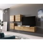 Mesa para Televisión Cama Meble RTV VIGO180 w/w Roble Laminado Aglomerado 180 x 30 x 40 cm