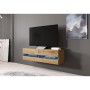 Table de télévision Cama Meble RTVVIGO140N W/W 30 x 40 x 140 cm Laminé Contre-plaqué 140 x 30 x 40 cm