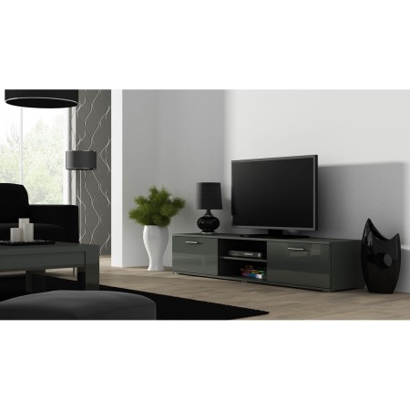 Table de télévision Cama Meble SOHORTV180SZ/SZ Gris Argenté 180 x 37 x 43 cm